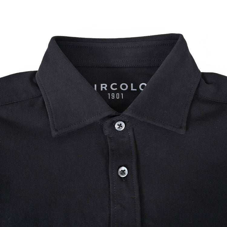 チルコロ CIRCOLO 1901 カジュアルシャツ CAMICIA JERSEY TC CN4036 NERO ASSOLUTO ブラック メンズ プレゼント ギフト