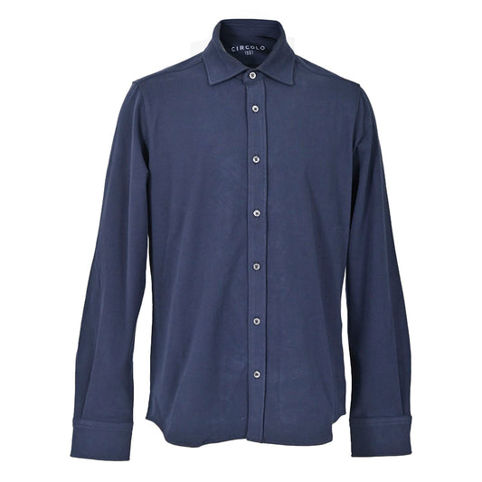 チルコロ CIRCOLO 1901 カジュアルシャツ CAMICIA JERSEY TC CN4036 BLU NOTTE 851 ネイビー メンズ プレゼント ギフト