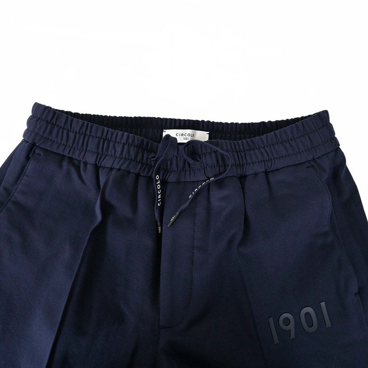 チルコロ CIRCOLO 1901 イージーパンツ PANTALONE JOGGING CN4053 447 ネイビー メンズ  プレゼント ギフト