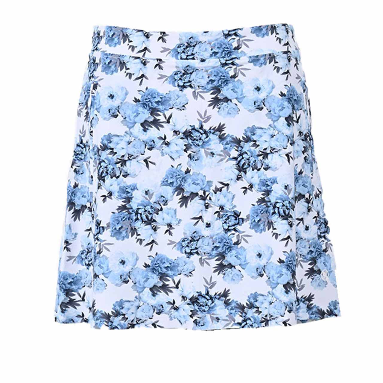 【期間限定SALE】 ジーフォア G FORE スカート PHOTO FLORAL A-LINE G4LF23B05A SNOW ホワイト レディース ゴルフ