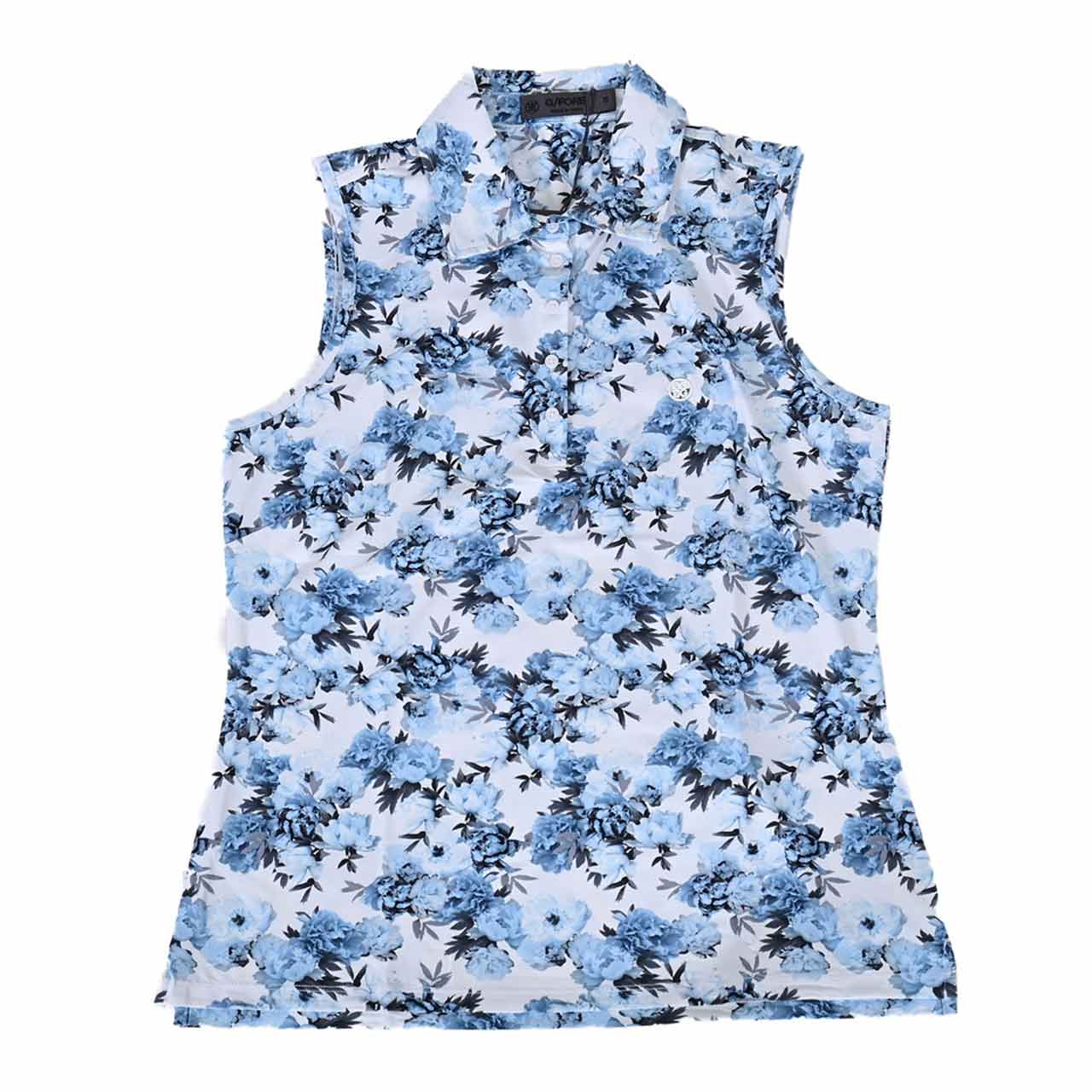ジーフォア G FORE ポロシャツ PHOTO FLORAL COOLING G4LF23K861B SNOW ホワイト レディース ゴルフ ギフト プレゼント