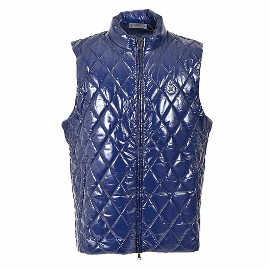 ジーフォア G FORE ベスト SLIM FIT PUFFER G4MA23O50 TWILIGHT ネイビー 2023年秋冬 メンズ