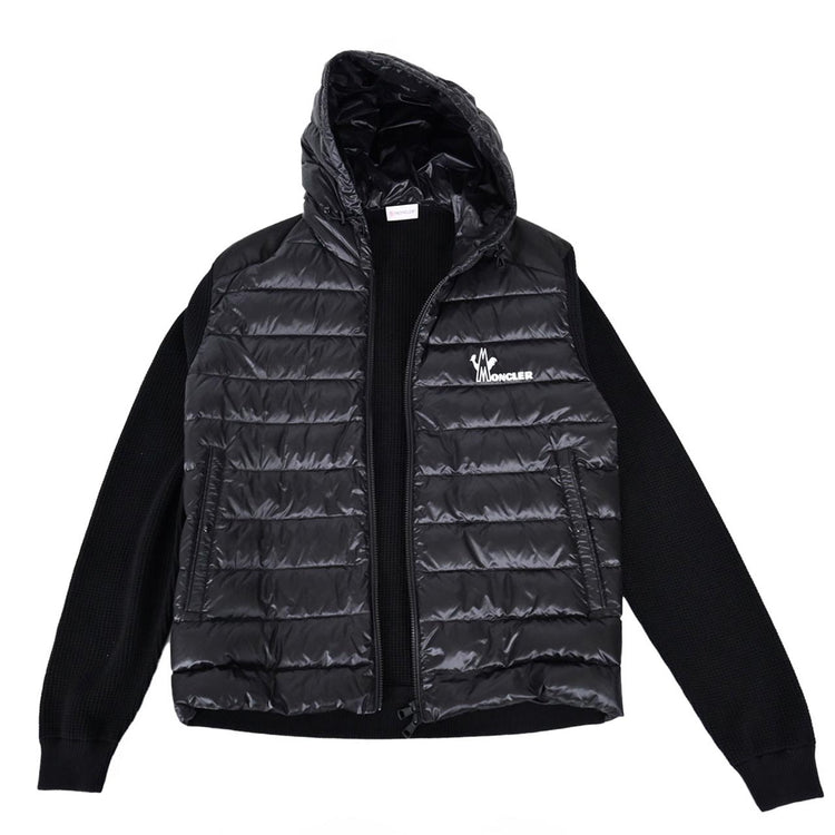 モンクレール MONCLER カーディガン 9B501 10 V9099 999 ブラック メンズ 【ラスト1点 ＸＸＬサイズ】 プレゼント ギフト