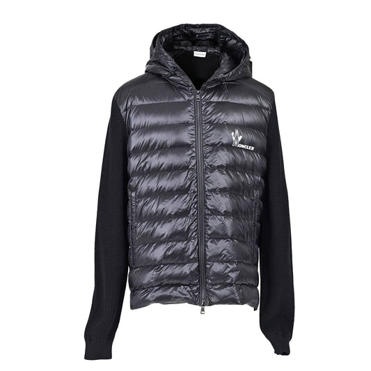 モンクレール MONCLER カーディガン 9B501 10 V9099 999 ブラック メンズ 【ラスト1点 ＸＸＬサイズ】 プレゼント ギフト