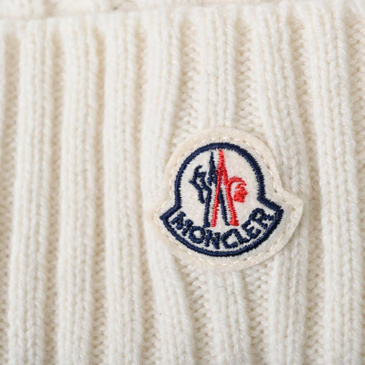 モンクレール MONCLER ニット帽 D20909960410 ホワイト メンズ レディース プレゼント ギフト