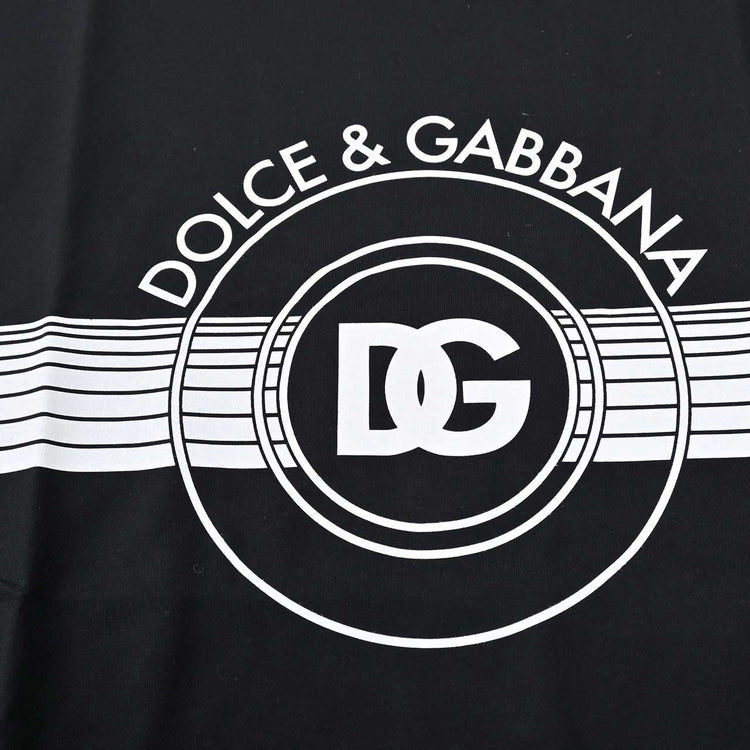 ドルチェ＆ガッバーナ DOLCE&GABBANA Tシャツ G8PN9T G7J6B N0000 ブラック 2023#REF メンズ プレゼント ギフト