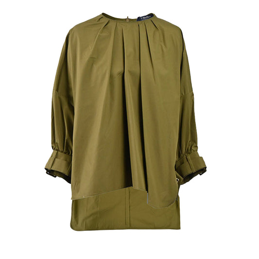 S MAX MARA Long Sleeve Blouse MAYA 24191910236 010 Green 2024SS Women's 