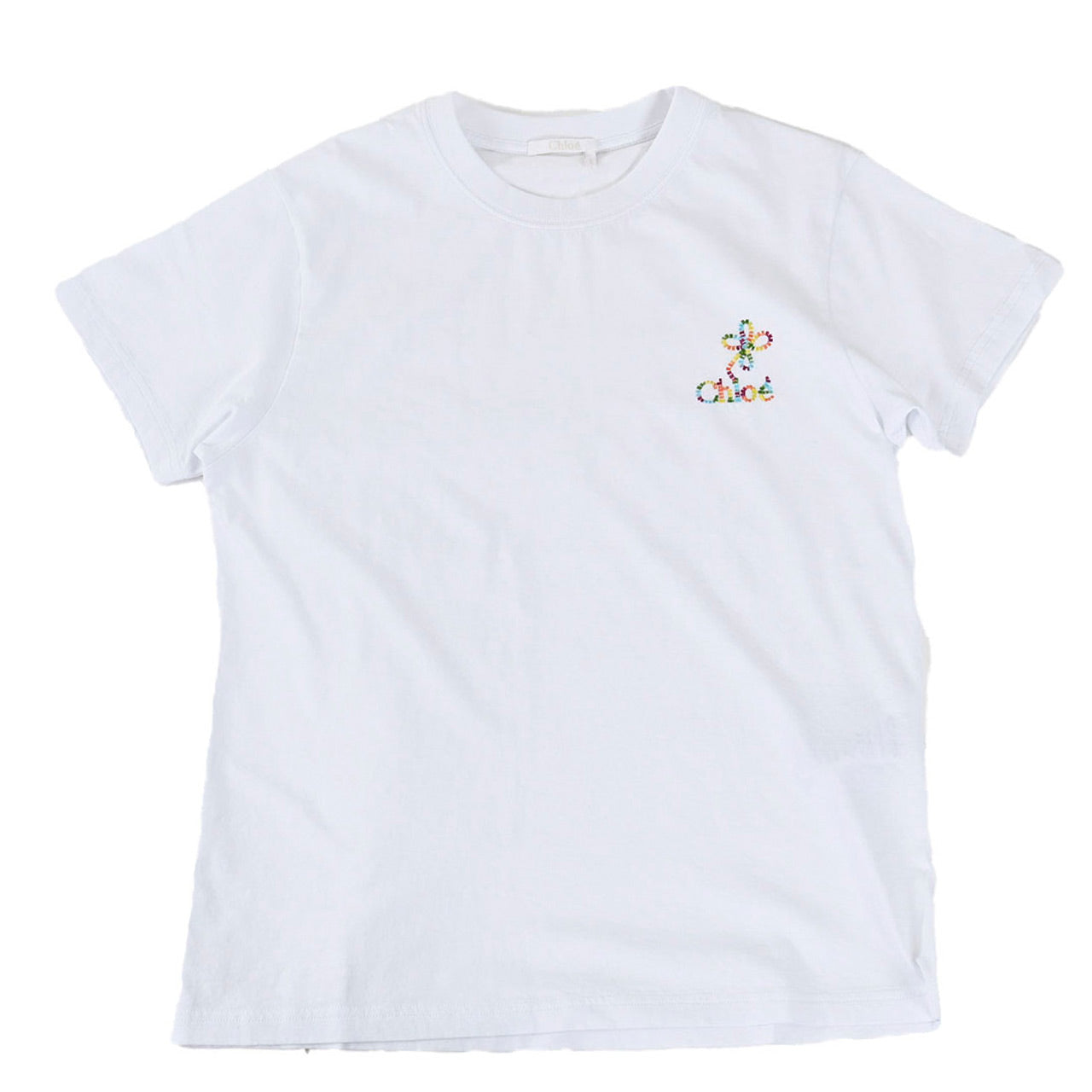 クロエ CHLOE Tシャツ C24UJH01184 101 ホワイト 2024年春夏新作 2024SS レディース 【ラスト1点 Sサイズ】 ギフト プレゼント