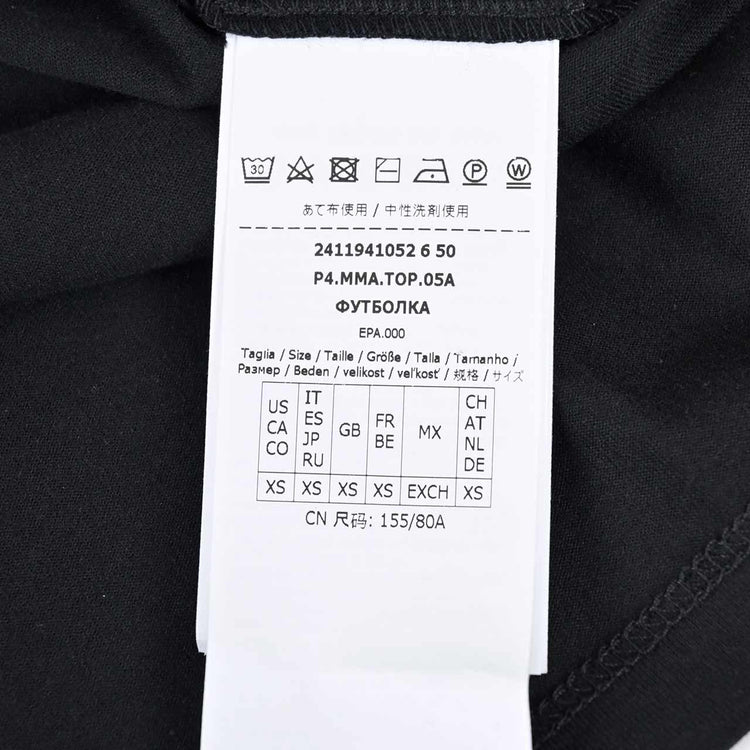 マックスマーラ MAXMARA Tシャツ TAVERNA 071 005 ブラック 2024年春夏新作 2024SS レディース