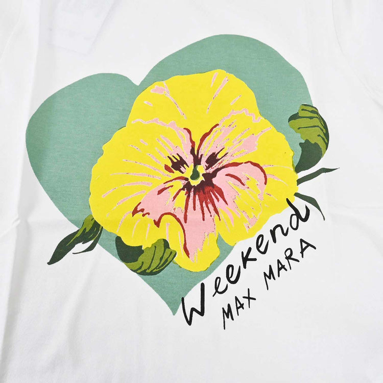 週末 Max Mara WEEKEND MAXMARA T 卹 YEN 59710526 010 白色 2024SS 女裝