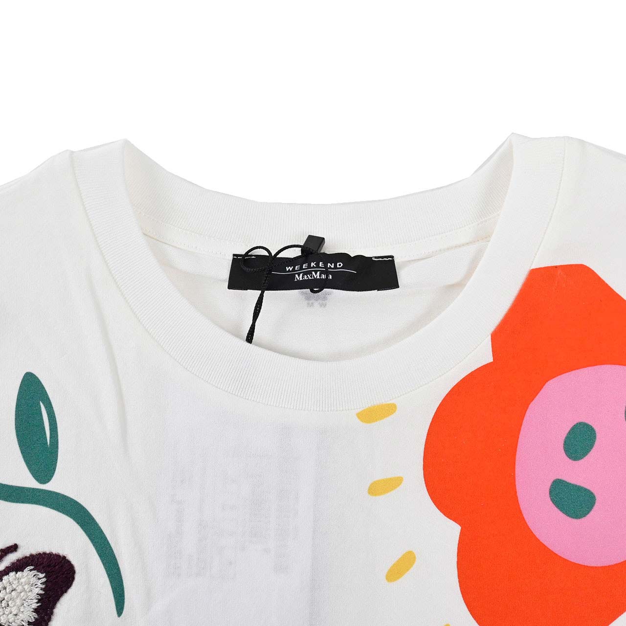 WEEKEND MAXMARA ウィークエンド マックスマーラ コットン Tシャツ CINEMA 59710616 006 ホワイト レディース  ギフト プレゼント