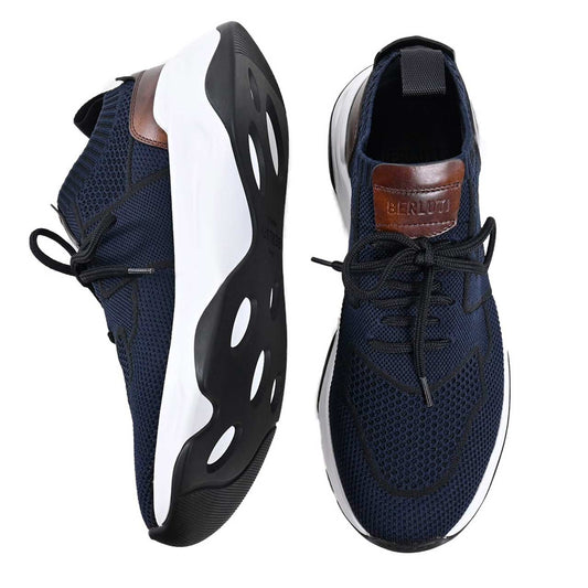 BERLUTI Sneakers S4918 KNIT + VN NAVY S4918 001 B72 Navy 2024SS Men's 