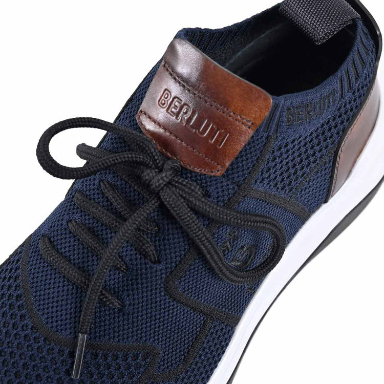 BERLUTI Sneakers S4918 KNIT + VN NAVY S4918 001 B72 Navy 2024SS Men's 