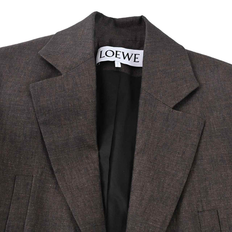 ロエベ LOEWE ジャケット TAILORED JACKET S540Y03XA2 3110 ブラウン 2024SS レディース