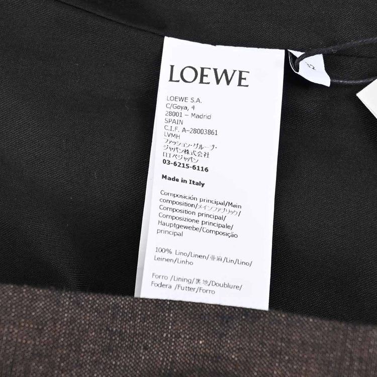 ロエベ LOEWE ジャケット TAILORED JACKET S540Y03XA2 3110 ブラウン 2024SS レディース