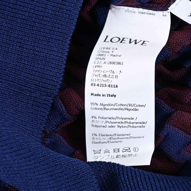 LOEWE POLO SWEATER S540Y55K03 7554 Blue 2024 Spring/Summer Women's 