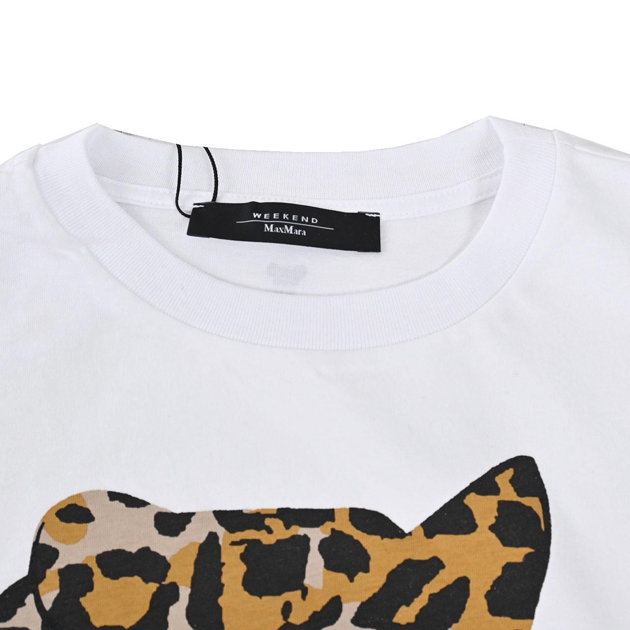 WEEKEND MAXMARA ウィークエンド マックスマーラ コットン Tシャツ VITERBO 59710326 005 ホワイト レディース  ギフト プレゼント  【ラスト1点 Sサイズ】