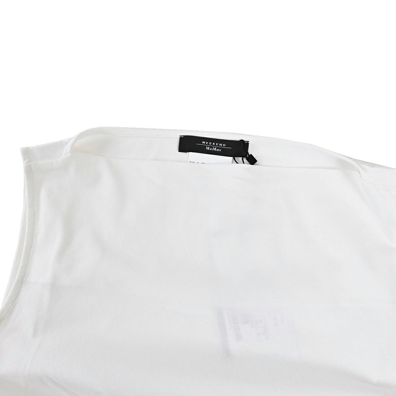 WEEKEND MAXMARA ウィークエンド マックスマーラ コットン ノースリーブ シャツ NAZIONE 59410626 001 ホワイト レディース プレゼント  【ラスト1点 Mサイズ】
