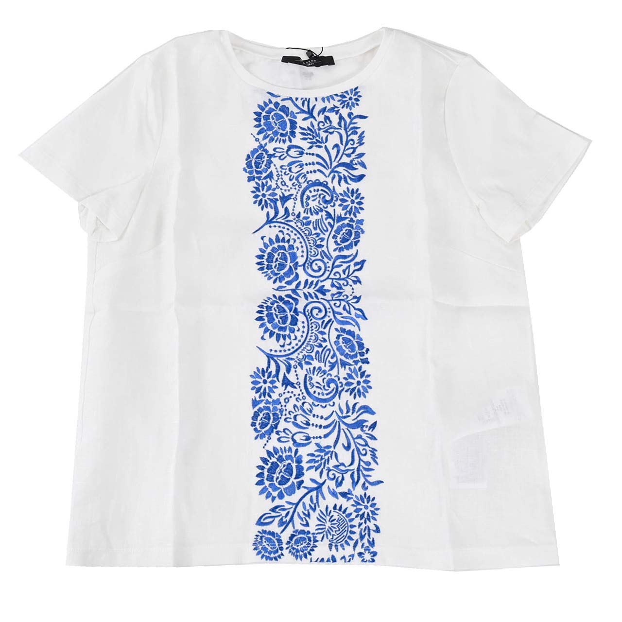 WEEKEND MAXMARA ウィークエンド マックスマーラ コットン Tシャツ MAGNO 59410726 001 ブルー レディース  ギフト プレゼント