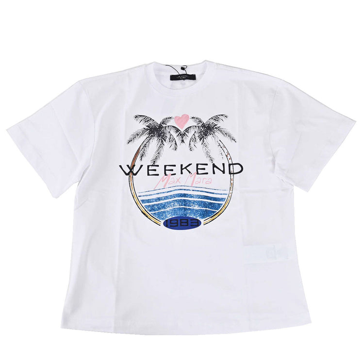 ウィークエンド マックスマーラ WEEKEND MAXMARA Tシャツ VITERBO 59710326 003 ホワイト 2024年春夏新作 2024SS レディース