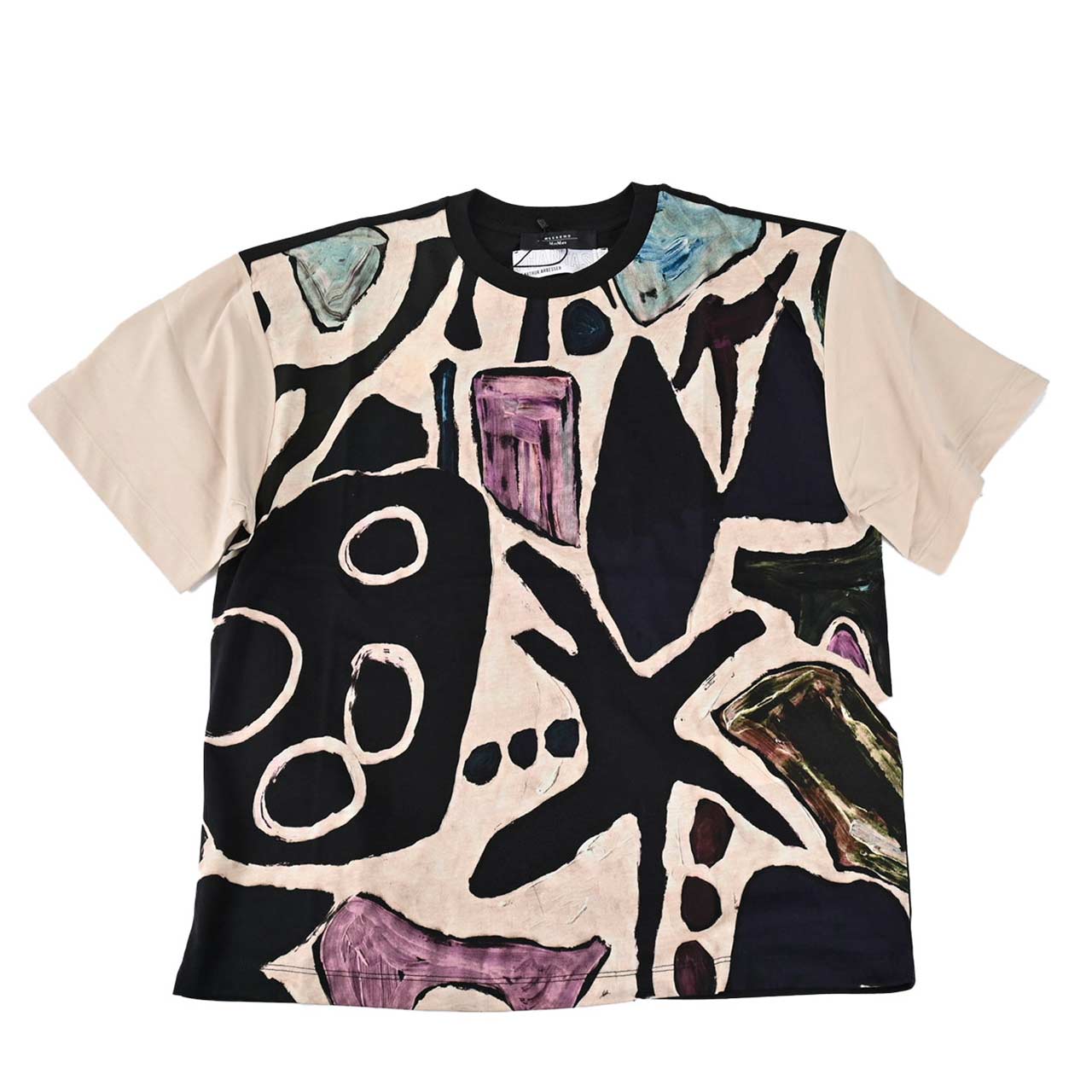 WEEKEND MAXMARA ウィークエンド マックスマーラ コットン Tシャツ VITERBO 59710326 001 ベージュ レディース 【ラスト1点 ＸＸＬサイズ】  ギフト プレゼント