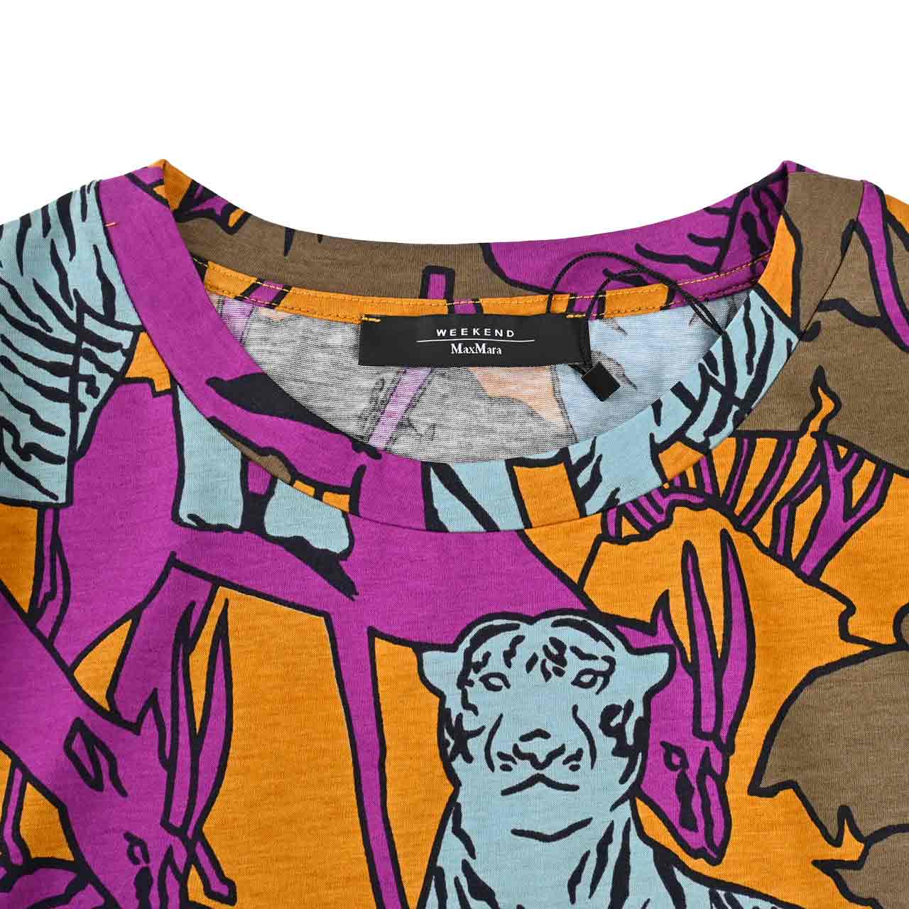 ウィークエンド マックスマーラ WEEKEND MAXMARA Tシャツ ELOISA 59710726 011 マルチ 2024SS レディース 【ラスト1点 XSサイズ】 【再入荷なし 在庫限り】 ギフト プレゼント