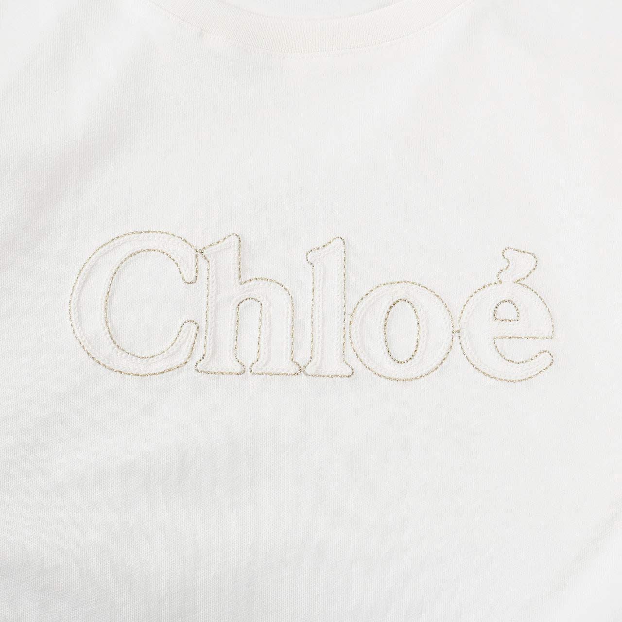 クロエ CHLOE Tシャツ C20110 117 117 ホワイト 2024年春夏新作 2024SS レディース 【ラスト1点 12Aサイズ】 期間限定価格 ギフト プレゼント