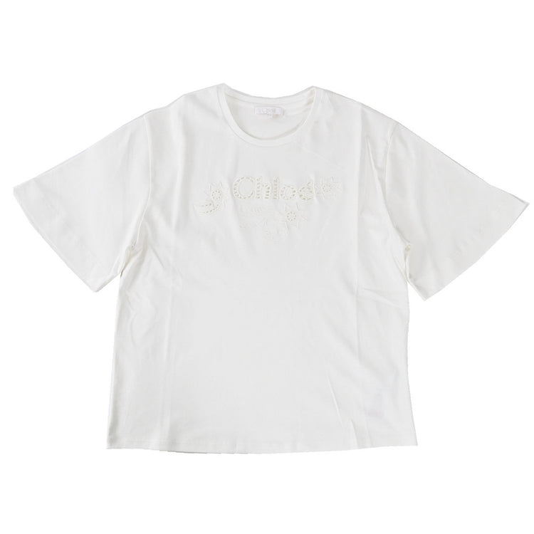 クロエ CHLOE Tシャツ C20109 117 117 ホワイト 2024年春夏新作 2024SS レディース