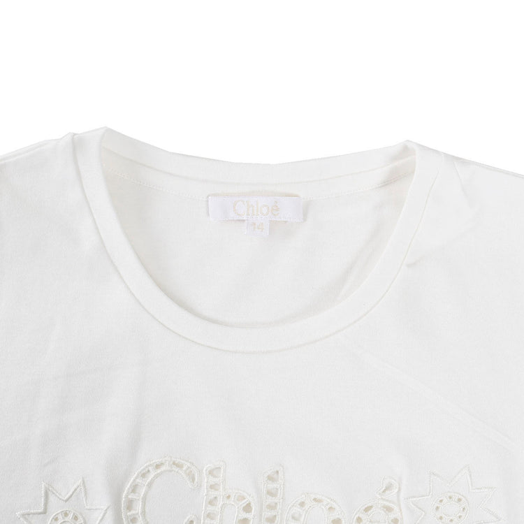 クロエ CHLOE Tシャツ C20109 117 117 ホワイト 2024年春夏新作 2024SS レディース