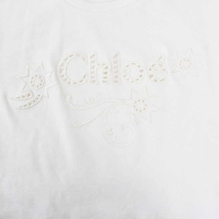 クロエ CHLOE Tシャツ C20109 117 117 ホワイト 2024年春夏新作 2024SS レディース