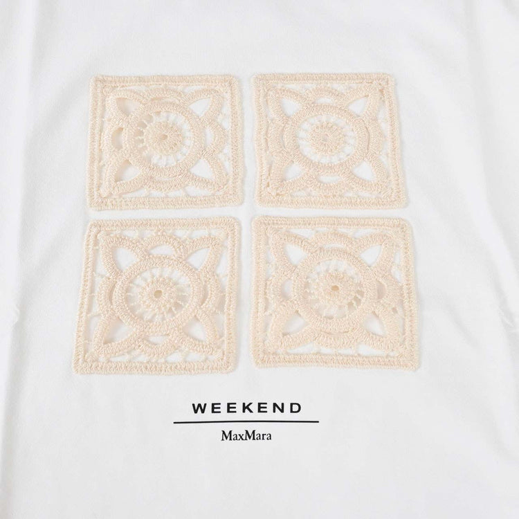 ウィークエンド マックスマーラ WEEKEND MAXMARA Tシャツ BARBANO 5976041600 001 ホワイト 新作 レディース 2024年秋冬新作 2024AW