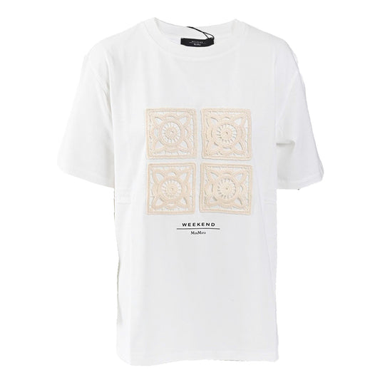 ウィークエンド マックスマーラ WEEKEND MAXMARA Tシャツ BARBANO 5976041600 001 ホワイト 新作 レディース 2024年秋冬新作 2024AW