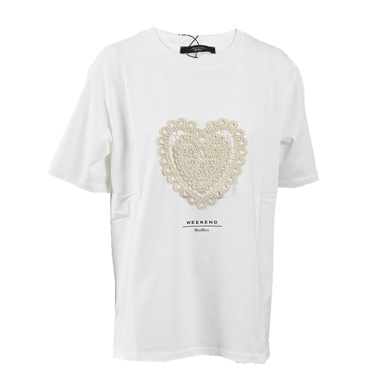 ウィークエンド マックスマーラ WEEKEND MAXMARA Tシャツ BARBANO 59760416 002 ホワイト レディース 2024年秋冬新作 2024AW