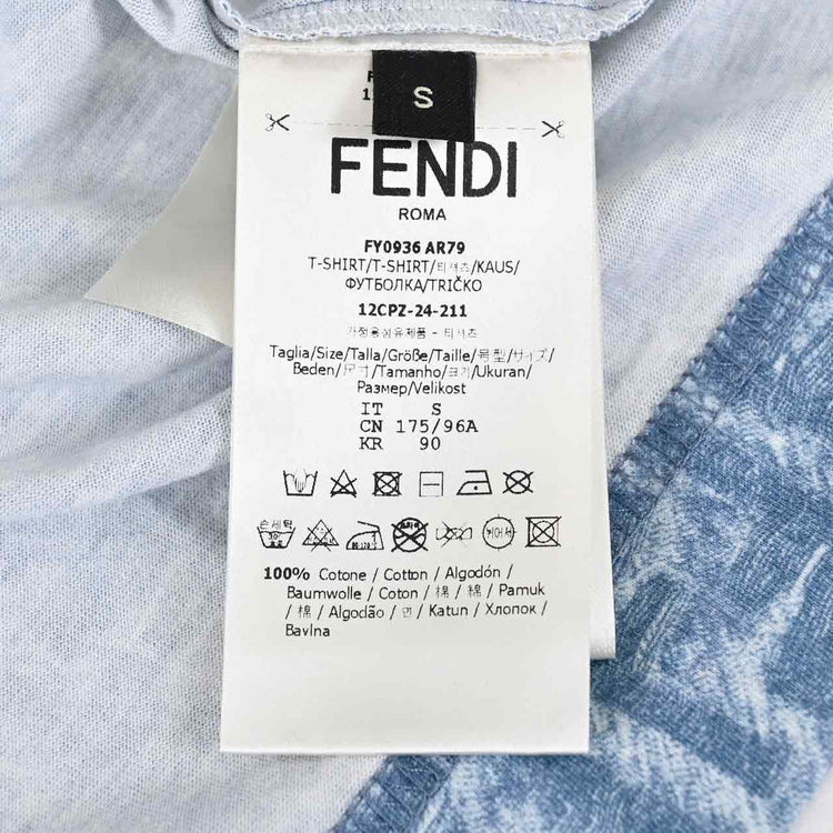 フェンディ FENDI Tシャツ AR79 FY0936 F0GCT ブルー 2024AW メンズ