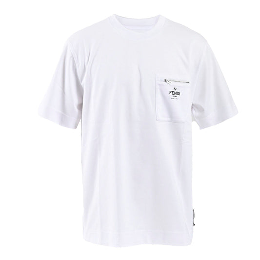 フェンディ FENDI Tシャツ ARYR FY0936 F0QA0 ホワイト メンズ 2024年秋冬新作 2024AWクリスマス ギフト プレゼント