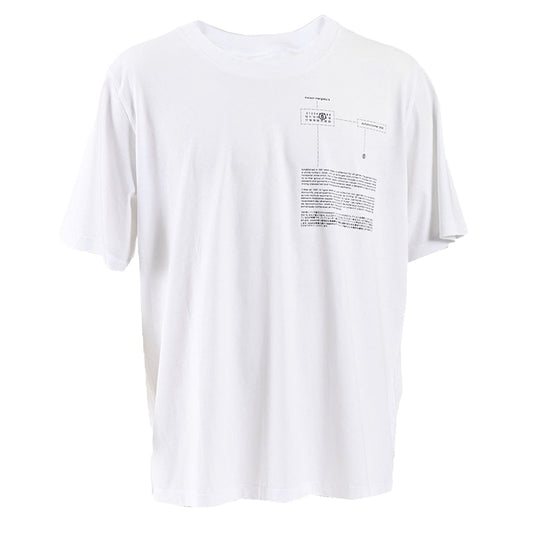 エムエムシックス メゾン マルジェラ MM6 Maison Margiela Tシャツ S24312 SH0GC0030 100 ホワイト 2024AW メンズ