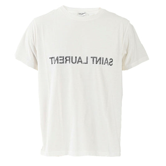 サンローラン Saint Laurent Tシャツ 663278 Y37AW 9744 ホワイト  メンズ