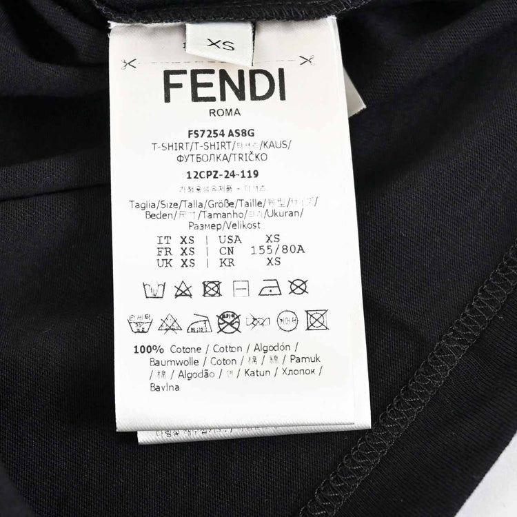 フェンディ FENDI Tシャツ AS8G FS7254 F0GME ブラック 2024AW レディース