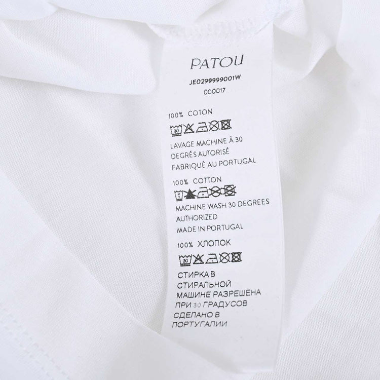 パトゥ PATOU Tシャツ JE0299999 001W ホワイト 2024SS レディース