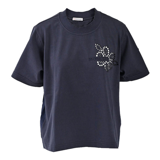 モンクレール MONCLER Tシャツ 8C　00028　829HP 778 ネイビー 2023年春夏 レディース