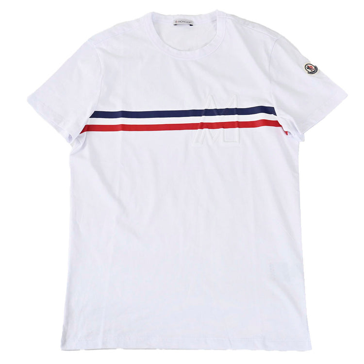 モンクレール MONCLER Tシャツ 8C75510 8390T 001 ホワイト  メンズ