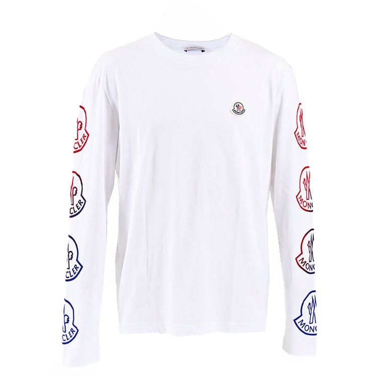 【12％OFF】 モンクレール MONCLER Tシャツ 8D00011 829H8 001 ホワイト 年秋冬 メンズ