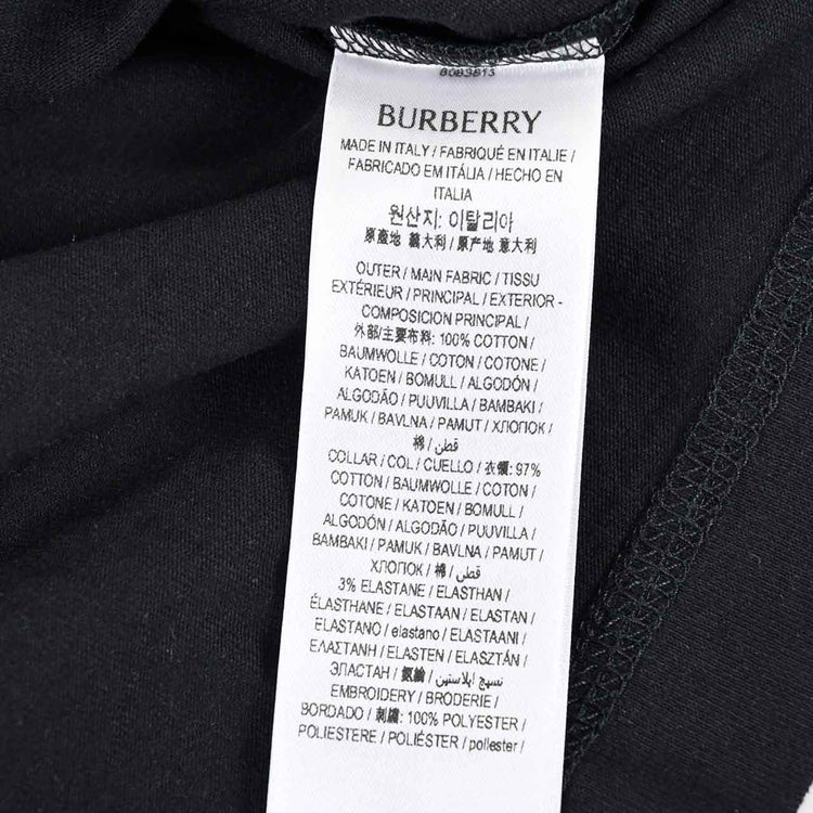 バーバリー BURBERRY Tシャツ 8083613 ブラック 2024SS メンズ