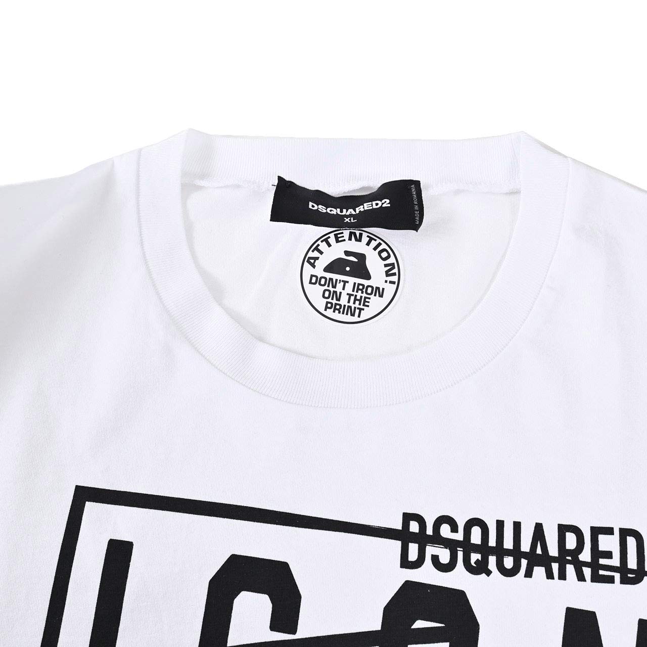 ディースクエアード DSQUARED2 Tシャツ S79GC0087 S23009 100 ホワイト メンズ 【ラスト1点 XLサイズ】 2024年秋冬新作 2024AW ギフト プレゼント