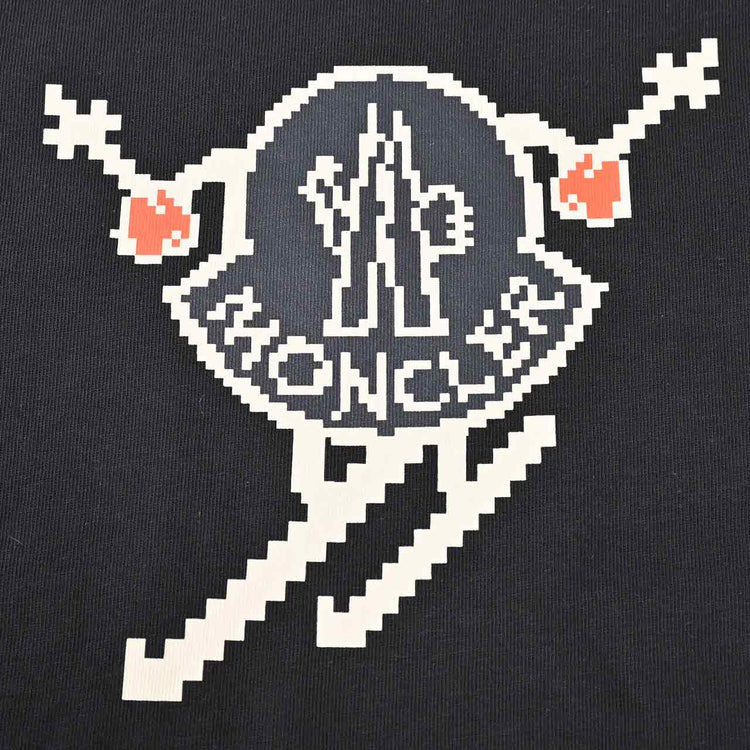 モンクレール MONCLER Tシャツ 8C0001083927 998 ブラック メンズ 2024年秋冬新作 2024AW