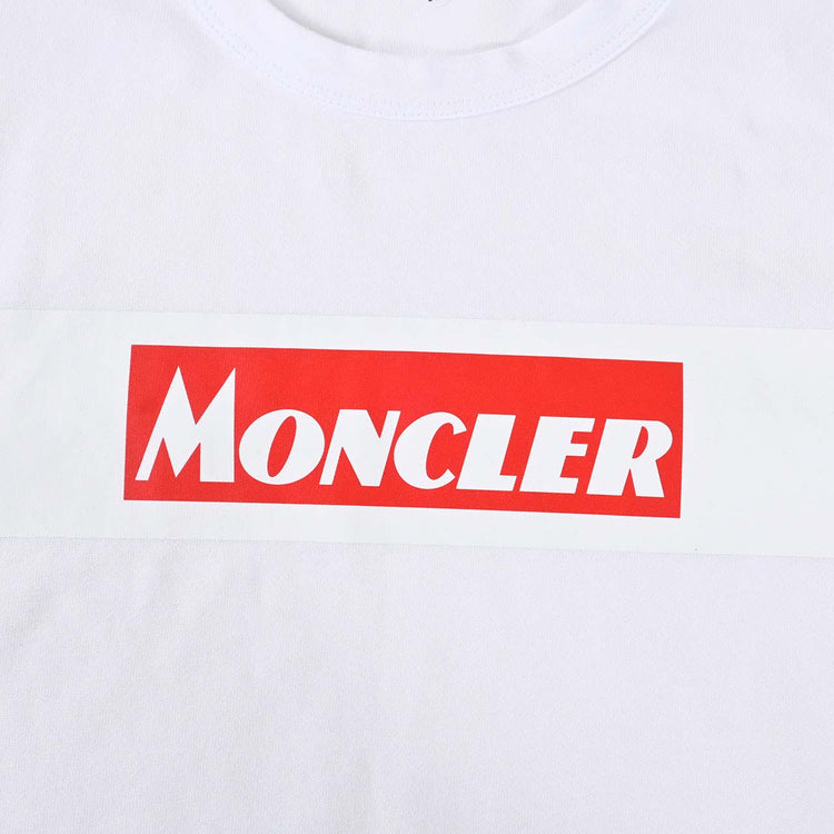 モンクレール MONCLER Tシャツ 8048450　8390T 001 ホワイト 2024SS メンズ