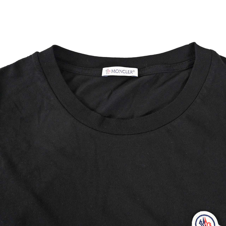 モンクレール MONCLER クルーネック長袖Ｔシャツ 8D00011　829H8 999 ブラック 2024SS メンズ