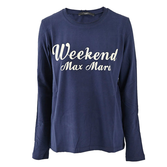 ウィークエンド マックスマーラ WEEKEND MAXMARA クルーネック長袖Ｔシャツ QUINOA 59460226 004 ネイビー 2024年秋冬 レディース 【再入荷なし 在庫限り】