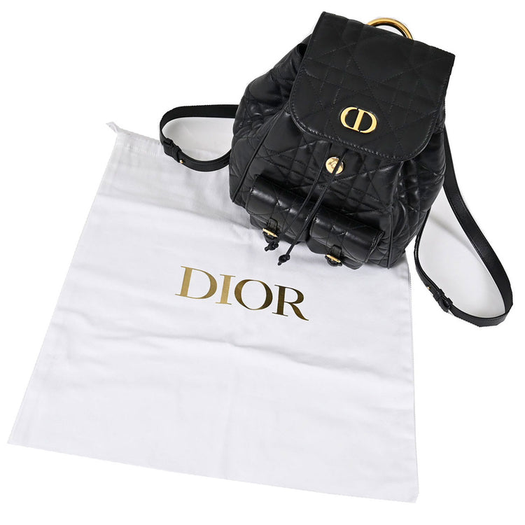 クリスチャンディオール CHRISTIAN DIOR バックパック Sac a dos Dior Caro M6301UNOZ M900 ブラック 2025SS レディース