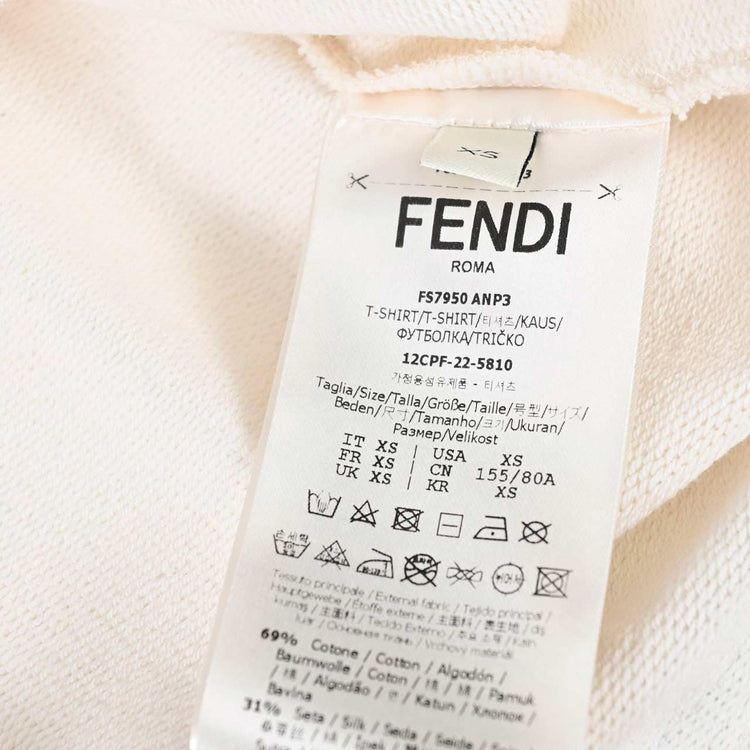 フェンディ FENDI Tシャツ FS7950 ANP3 F0ZNM ホワイト  レディース